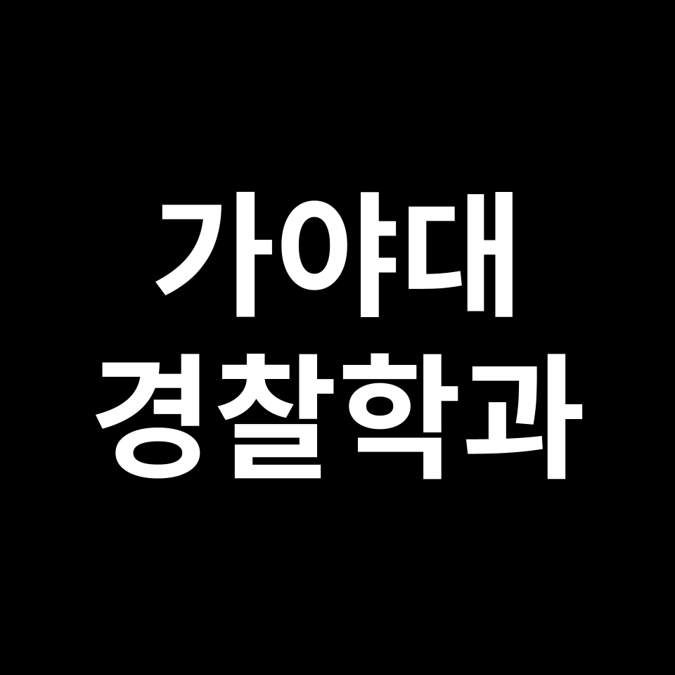 가야대학교 경찰소방학과 수시 정시 등급 편입 논술 입결 | 가야대