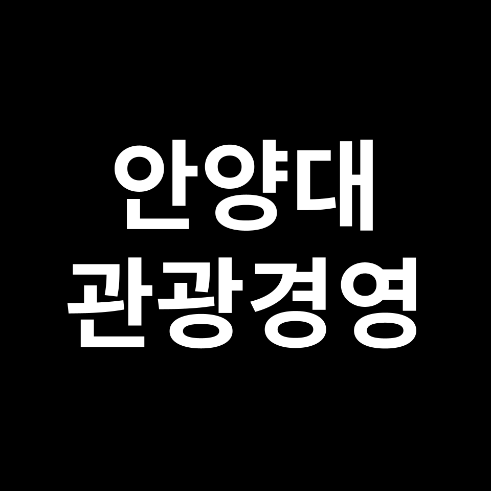 안양대학교 관광경영학과 수시 정시 등급 편입 논술 입결 | 안양대