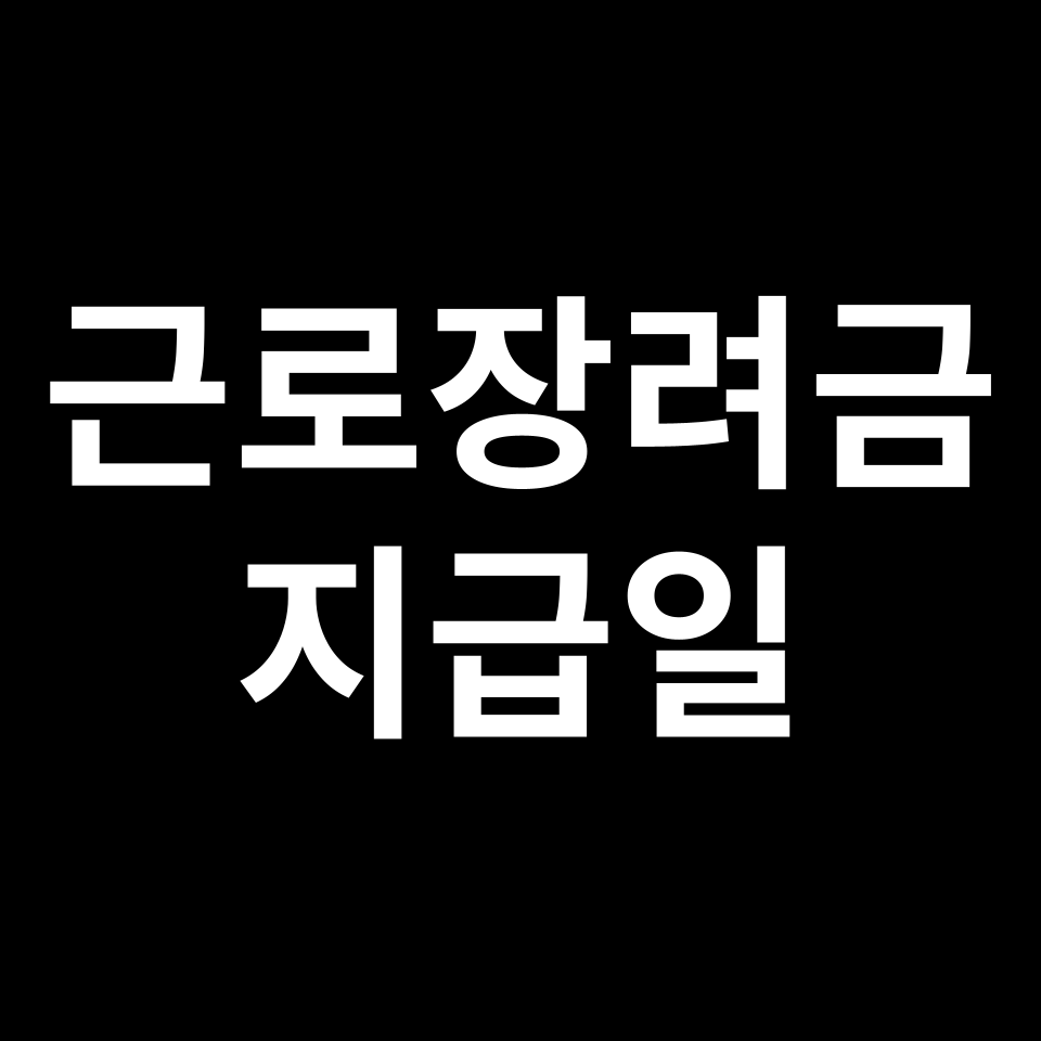근로장려금 지급일, 대상, 신청자격, 지급 대상자 확인 방법