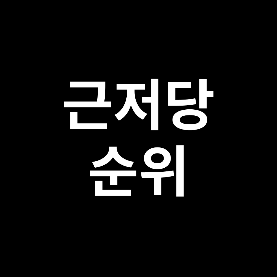 근저당 뜻 & 설정 | 해지, 말소, 확인, 비용, 방법, 근저당권