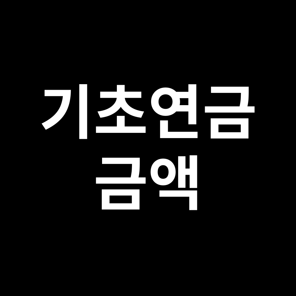 기초연금 금액 & 소득인정액 어떻게 될까? | 노령연금, 노인연금