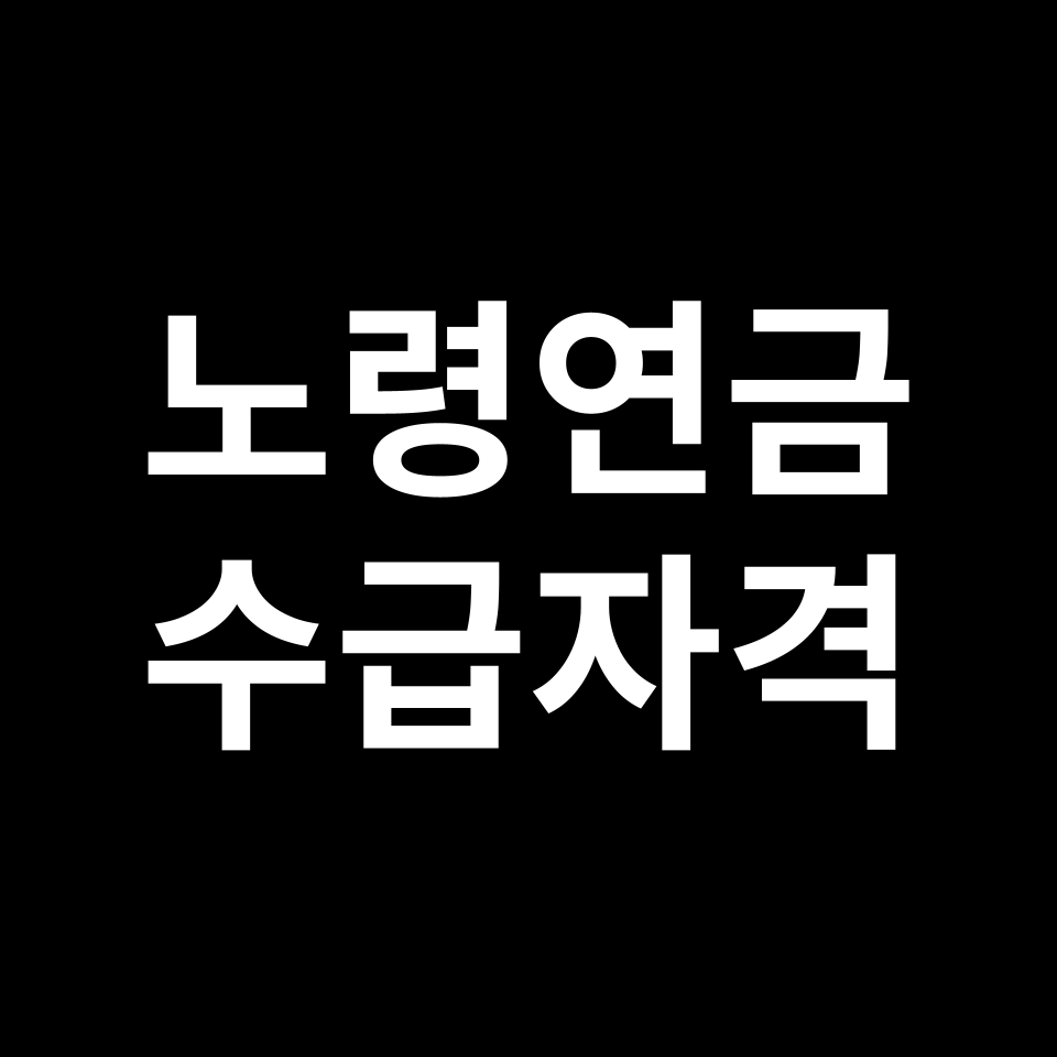 노령연금 수급자격 & 금액 | 나이, 재산, 인상률 등
