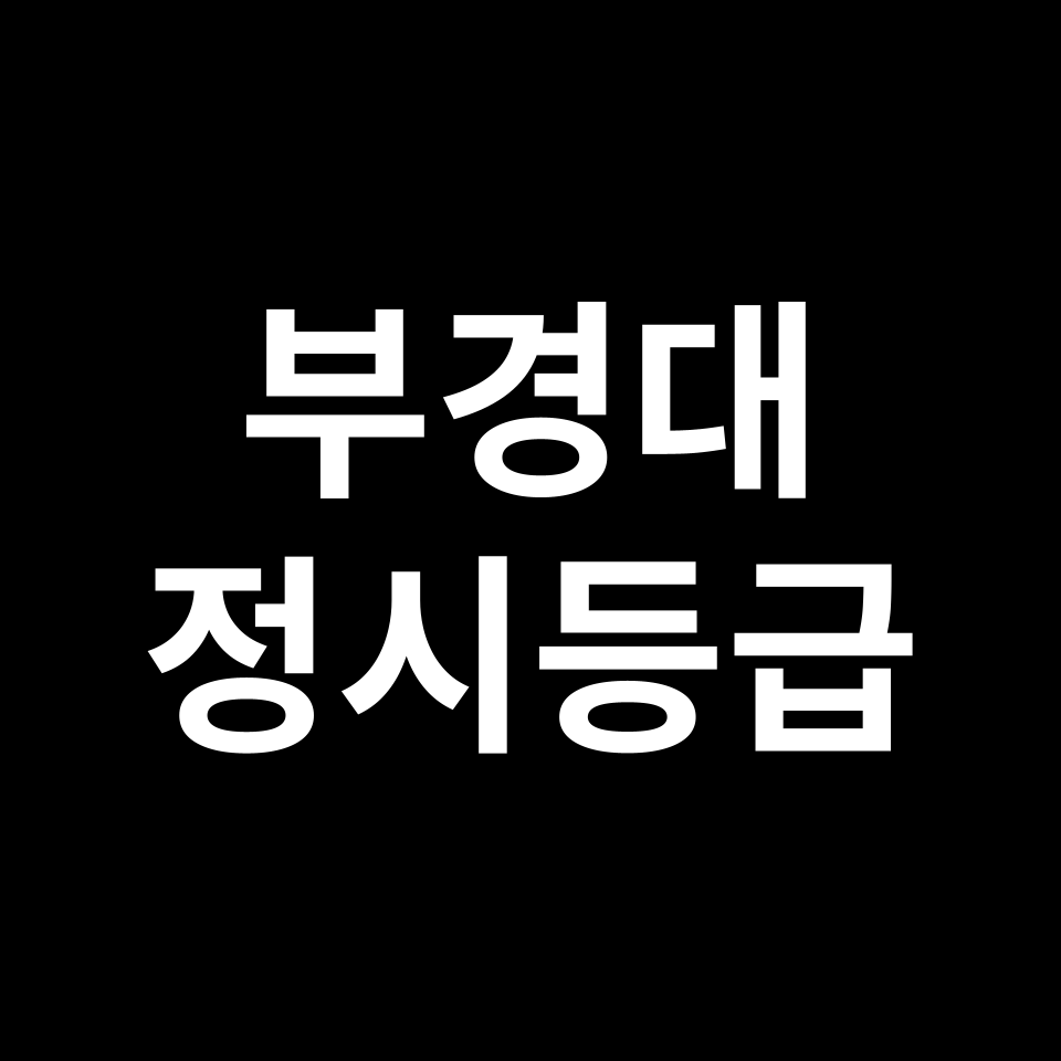 부경대 정시등급 입결 모집요강 등급컷 백분위 | 2025-2026