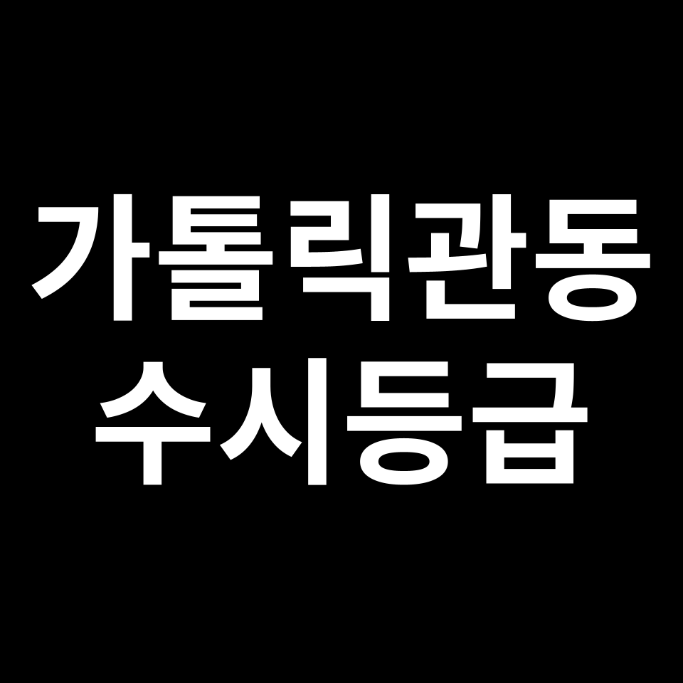 가톨릭관동대 가톨릭관동 수시등급 수시등급 입결